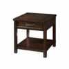 Mu Household Side Table with Drawer Retro End Table Sofa SideCoffeeStorage Trolly Bedside Table for HomeLiving RoomOffice 600  600  605Mm