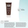 ManCave Olivestone Face Scrub for Men Exfoliates  Smoothes Fight dullness and deadskin build up Natural smoothing exfoliants Vegan Friendly Tube