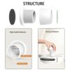 Zayejod 4 Pack Bed Risers Heavy Duty Self Adhesive Furniture Risers,Bed Furniture Raisers For Sofa Table,Chair, Cabinet,Couch,Height Lifting Adju