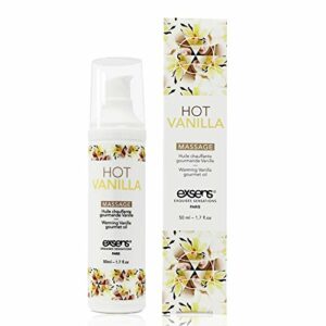 Exsens of Paris Natural Warming Massage Oil 1.7 fl.oz 50 mL Hot Vanilla