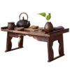 End Tables Foldable Coffee TableRetro coffee table coffee tablelow table country tatami table used in living room bedroom Color  Brown Size  50x3