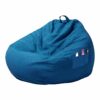miuline Large Bean Bag Chair Sofa Couch Cover Without Filler Cover Only Lazy Lounger High Back Bean Bag Chair With Three Side Pockets for Adults