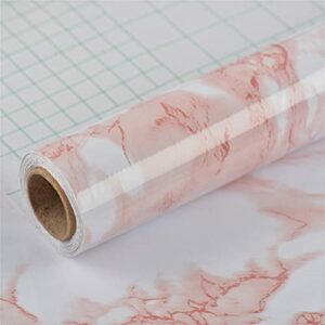 Large Marble Vinyl Self Adhesive Vinyl Wrap,24in×16.4ft,Marble Sticky Back Plastic Roll,Waterproof Heat Resistant Contact Paper Worktop Vinyl Cov