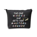 Masters Degree Graduation Gifts for Her Makeup Bag The One Where She Gets Her Masters Degree Students Gifts Cosmetic Travel Bag Zipper Pouch Mast