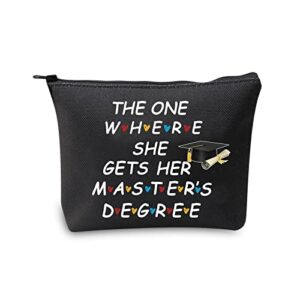 Masters Degree Graduation Gifts for Her Makeup Bag The One Where She Gets Her Masters Degree Students Gifts Cosmetic Travel Bag Zipper Pouch Mast