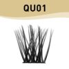 Cluster Lashes QUEWEL 72 Pcs DIY Cluster Eyelash Extension Soft Individual Eyelashes D Curl Eyelash Clusters MIX816mm Length Lightweight For Pers