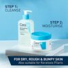 CeraVe SA Smoothing Routine Cleanse  Moisturise Duo For Rough  Bumpy Skin For use on Face  Body Cleanser 236ml and Cream 177ml