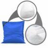 SMOOTHY EPS pearls highest premium quality refill pack beanbag filling  Styrofoam beads  Bean Bag refilling for pillow seat cushion 10 liters