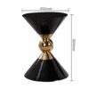 WALNUTA Style living room side tables Gold Teatable sofa Endtable white and black side coffee table Color  A