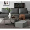 Jcnfaside table Combination SetsMultifunctional Geometric Side TableHexagonal Side TableSuitable For Living Room Coffee Side TableTallshortColorA