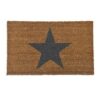 Garden Trading Star Doormat - Natural Crafted in Coir | Indoor Use Only | H2 X W65 X D40cm