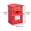 Wrenbury Postbox Birdhouse - Traditional Red Letter Box Bird House - UV Resistant Durable Resin Bird Box - Bird Nesting Box for Smaller Birds inc