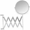 Wenko Power-Loc Telescopic Cosmetic Mirror Elegance-Adjustable, Fixing Without Drilling, Steel, Silver Shiny, 56 x 18.5 x 35.5 cm