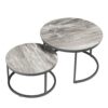 WALNUT 2 in 1 Nordic Living Room Round Coffee Tables Apartment Bedroom Bedside Table Furniture Restaurant Endtable Color  Picture color Size  One