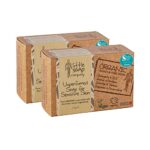 Little Soap Duo Pack  Organic Unperfumed Bar Soap for Sensitive Skin 110g x 2 LSC 1107 Multicolor