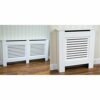 Vida Designs Milton Radiator Cover Modern White Painted MDF Cabinet, Large & Milton Radiator Cover Modern White Painted MDF Cabinet, Small
