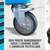 Tool Trolley, Trolley Tool Box with Tools and Foam inserts with 7 drawers, including 6 with tools, Drawers filled with soft carbon look inlays -