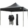 All Seasons Gazebos 3x3m Heavy Duty Fully Waterproof Pop up Gazebo With 4 Side Walls and Accessory Pack - Black