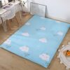 Japanese Futon Cover with Zipper 100% Cotton Cover for Traditional Floor Futon Mattress Removable Washable Without Mattress
