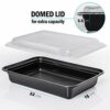 [10 Pack] 1 Compartment BPA Free Reusable Meal Prep Containers - Plastic Food Storage Trays with Airtight Lids - Microwavable, Freezer and Dishwa