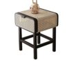 Aitao Nightstands Set of 2 with Rattan Drawer Modern Night Stand for Bedrooms Wooden Bedside Table Side Table for Small Place Living Room and Bed