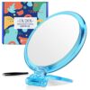 5Inch,20X Magnifying Mirror, Two Sided Mirror, 20X/1X Magnification, Folding Makeup Mirror with Handheld/Stand,Use for Makeup Application, Tweezi