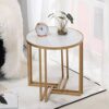 LXXSH Small Coffee Table Set of Indoor Outdoor Decorative Nesting Round Side End Accent Coffee Table Nightstands