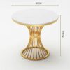 Dining Table Marble Round Table Scratchresistant Wearresistant And Easytoclean Small Round Table In Living Room Suitable For Living Room Bedroom