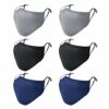 Cloth Face Masks with Nose Wire 3D Shape Adjustable Earloop Washable and Reusable Face Mask for Men Women