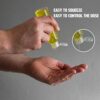 Palm Safe 4x Empty 100ml Clear Plastic Travel Bottles with Flip Cap