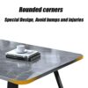 Round Coffee Table Coffee Table Black Coffee Tables for Living Room Modern Nordic Minimalist Style Small Side Table with Desktop and Metal Legs
