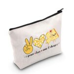 Funny Mac and Cheese Love Food Gift Peace Love Mac and Cheese Cosmetic Bag Macaroni and Cheese Gift Love mac Cheese UK
