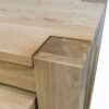 ARPHASLE Solid Wood Side Tables 3Tier End Table Easy Assembly Side Tables Bedroom Living RoomNatural Wood Color