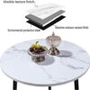JUAN Office Reception Room Table Conversation Table Set Dining Table and Chair Combination Modern Design Leisure Table 80cm Marble Round Table Si