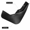 QWASZX Car Mud Flaps Mudguards, Front Rear Splash Panel Guards Protective Fender Styling Body Accessories for R-enault Koleos 2009-2016, Genuine