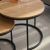 NXYJD 2pcs Nordic Coffee Table 2 in 1 Round Combination Office Tea Table Modern Home Sofa Side Table Living Room