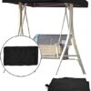 XYQSBY Outdoor Patio Swing Canopy Replacement Top Cover Swing Canopy Cover Waterproof Replacement Canopy Top for Patio Yard Porch Swing Cover 3 S