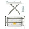 Garden Furniture Sets Folding table ultralight portable adjustable height folding camping table home small table childrens study desk single lapt