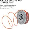 Poweka FLY021 Strimmer Spool Compatible with Flymo 513937190 Grass Strimmer, Double Autofeed Spool and Line Pack of 3