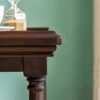 KIZQYN Side Table 23.6 Square Side Table in Black Walnut Wooden Rustic End Side Table 2 Tier Square Small Coffee Table Sofa Side Table Nightstand