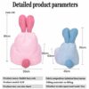 WXFN Bean Bag Chair Kids Bunny Bean Bag Set Ergonomic without Filler Made of Cotton And Linen Fabric Soft And ComfortableC