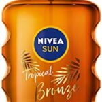 NIVEA SUN Tropical Bronze Oil Spray SPF 6 200 ml Sun Protection for LongLasting Tan without SelfTan Sun Spray with Carotene Extract and Vitamin E