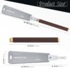 Japanese Hand Saw 10.4 Inch, Double Edge Progressive 7-10/17 TPI Flush Cut Saw, Detachable & Flexible SK5 Blade Wood Saw for Hardwood & Softwood