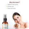 Sirona Refreshing Vitamin C Face Toner 200 ml for Tightens Open pores Purifies Skin Evens Skin Tone with Witch Hazel Chamomile Tasmanian Peppe