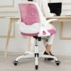 KERDOM Office Chair, Ergonomic Desk Chair, Breathable Mesh Computer Chair, Comfy Swivel Task Chair with Flip-up Armrests and Adjustable Height