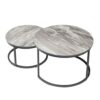 WALNUT 2 in 1 Nordic Living Room Round Coffee Tables Apartment Bedroom Bedside Table Furniture Restaurant Endtable Color  Picture color Size  One