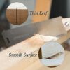 Japanese Hand Saw 10.4 Inch, Double Edge Progressive 7-10/17 TPI Flush Cut Saw, Detachable & Flexible SK5 Blade Wood Saw for Hardwood & Softwood