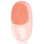 Facial Cleansing Brush ANLAN IPX7 Waterproof Electric Face Silicone Brush for Makeup Remover Exfoliating Deep Cleaning with Vibration Magnetic Ch