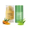 2 Pack Green Tea Cleansing Mask Stick Poreless Deep Cleanse Green Tea Mask for Blackhead Remover and Skin Care Purifying Clay Stick Mask