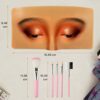 The Perfect Aid to Practicing Makeup Facial Eye Makeup Practice Board Silicone Practice Makeup Face Board Lash View Eyelids Training for Practice